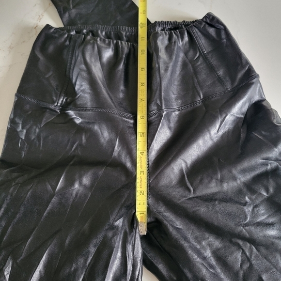 Wilfred Free Daria Pant High-Rise Vegan Leather Faux Black Shiny Leggings Small - Picture 6 of 11